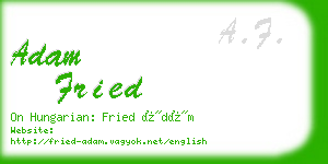 adam fried business card